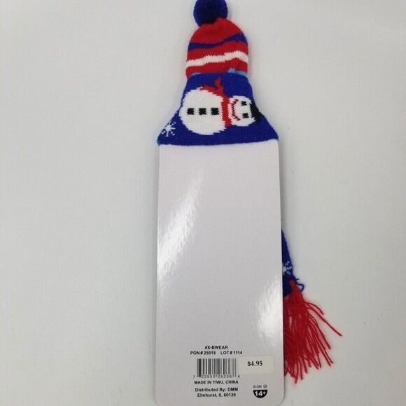 Christmas Wine Grab Gift Cheer Bottle Stopper Snow Globe Bottle Cover Tags Lot 5 - Picture 9 of 11